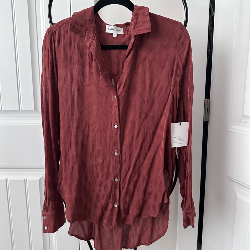 Bella Dahl Rust Button-Up Shirt